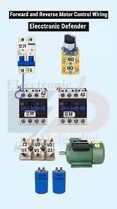 14K views · 142 reactions | Forward and Reverse Motor Control Wiring #ElectricalTips #DIYElectric #ElectricProjects #HomeElectrical #TechTutorial #LifeHacks #ElectricalHack #ElectricalEngineering #MotorControl #ThreePhaseMotor #IndustrialAutomation #ElectricalSafety #EngineeringTraining #ControlPanelDesign | Elecctronic Defender | Facebook