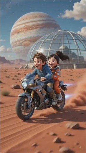 Untitled"Alien Planet Pe Bike Race! 😱 Mars Pe Ladka-Ladki Ki Epic Ride"