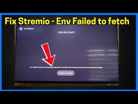 Fix Stremio - Env Failed to fetch: error sending request for url