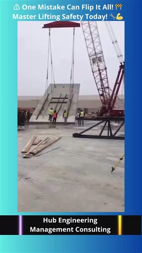 🚨 Extreme Caution Lifting and Rigging Safety Tips 🚧 🚨 Extreme Caution: Lifting and Rigging Safety Tips 🚧 In this video, you’ll witness the serious dangers of neglecting proper rigging procedures, including wire failure and equipment overturning. Don’t let safety be an afterthought—plan ahead to prevent accidents! Key Safety Points to Remember: 1️⃣ Develop a Lifting Plan: Always prepare a detailed lifting plan before starting operations, considering all lifting process requirements. 2️⃣ Verif