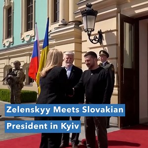 President Volodymyr Zelenskyy met Friday with Slovak President Zuzana Čaputová in Kyiv. He thanked Čaputová for Slovakia's support of Ukraine and noted the importance of Slovakia's help in the reconstruction of the country. (AP) | Voice of America
