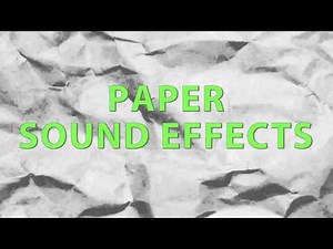 Paper Sound Effects