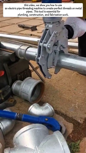 How to Use Electric Pipe Threading Machine | Tutorial & Review