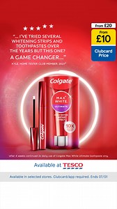 Deeply whitens for 10x whiter teeth*. Shop today at Tesco. *Stains caused by food & drink vs fluoride toothpaste after 3 days | Colgate UK and Ireland