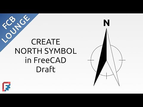 Create North Arrow Symbol in FreeCAD Draft