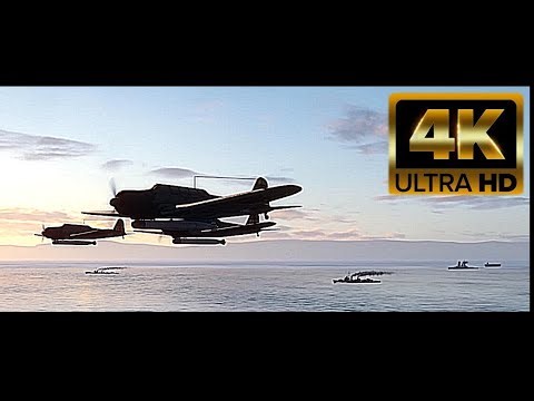 【4K】1941.12.8 真珠湾攻撃 攻撃隊発鑑