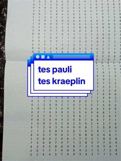 Tes Pauli dan Kraeplin: Panduan Psikotest UTBK
