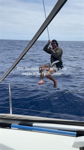 Elias Hadley on Instagram: "Crossing the Pacific will forever be a favorite memory of mine #sailing #adventure #sailboat #pacificocean"