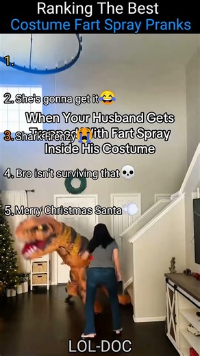 Ranking the BEST Costume Fart Spray Pranks 😂💨 #ranking #pranks #funny #shorts #viral