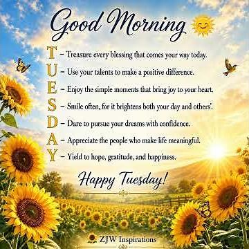 Happy Tuesday — Make a positive difference 🌻