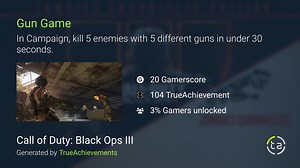Gun Game achievement in Call of Duty: Black Ops III
