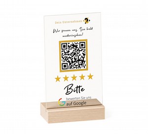 Google Review QR Code Stand | Rating Card Customizable Acrylic Transparent - Etsy Australia