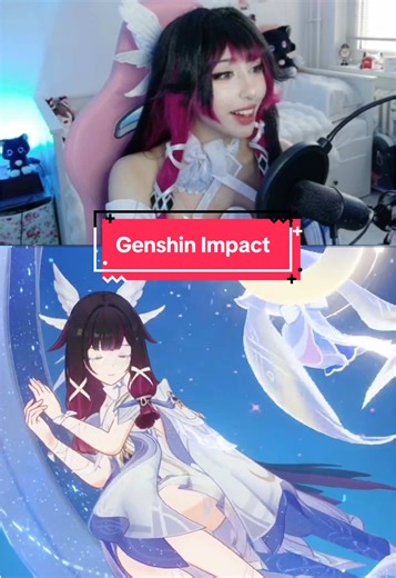 Columbina is so beautiful oh my god 🩷😭 #genshinimpact #genshintok #columbinagenshinimpact #genshinmeme #columbinagenshin