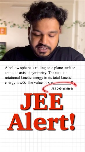 Explore Interesting on Instagram: "😱 OMG! These type of questions are asked every year and most students Fail to solve these, but you can learn this very simple method to solve such problems of Rotational Motion & Work Energy in Physics for JEE & NEET! . . . . . . #jee #neet #jeeprep #neetprep #jeeaspirants"