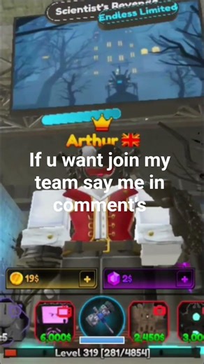hurry join my team to go endless in titan tower defense!!!!🔥🔥🔥#shortvideo #roblox #titantowerdefense