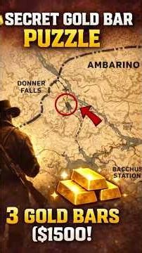 Secret Gold Bar Puzzle in RDR2 💰 Get $1500 Early (Strange Statues Location)