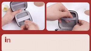 Chip Card Reader Scanner Case, Hard Carrying Bag Holder Fits Square A-SKU-0485 Contactless and Chip Reader with USB Charge Cable for EMV Chip Cards/Apple Pay/Android Pay/More - Blue