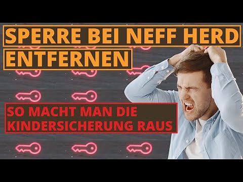 Unlocking a Neff stove | Child lock won't release | Key won't deactivate