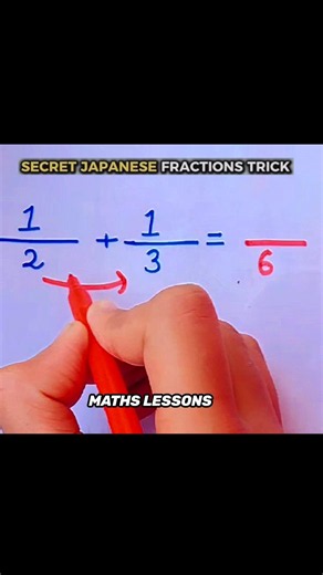 Secret Japanese fraction trick 😲🥶🔥 #shorts