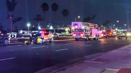 Man killed in Huntington Beach crash with Amazon truck
