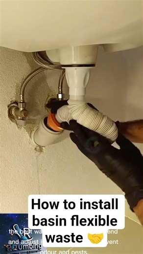 how to install basin flexible waste 🤝