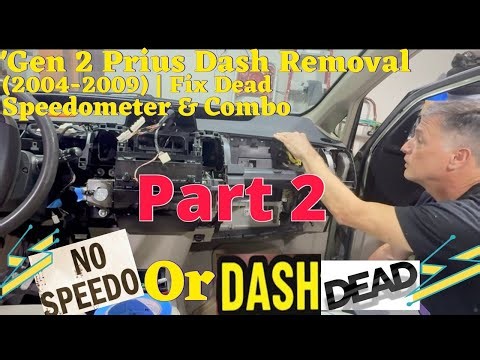 Gen 2 Prius Dash Removal (2004–2009) | Fix Dead Speedometer & Combo Meter Part 2