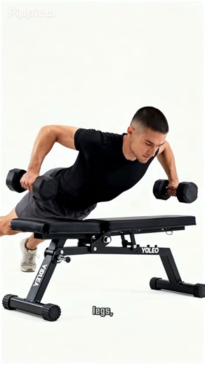 Yoleo Adjustable Weight Bench for Full Body Workout