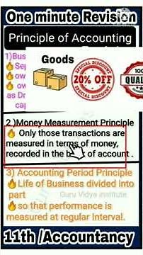Accounting Principles & Concepts Explained Part 1 | Class 11 Accounts | Easy Learning