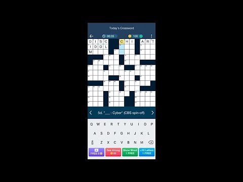 Daily Themed Crossword - Gameplay