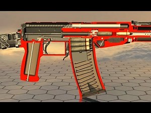 Slow Mo Firing Of AS VAL (How It Works AS VAL Suppressed Assault Rifle)