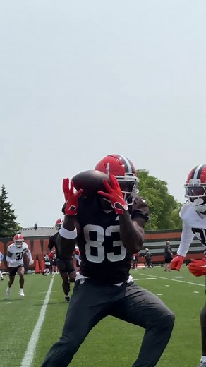 Sideline dot from Dillon 🎯 | Cleveland Browns