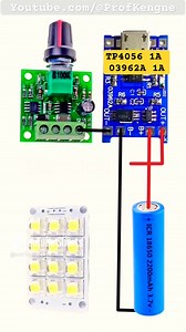 22K views · 181 reactions | ⚠️ ⚠️ Lampe TORCHE 5V  Rechargeable avec le Module TP4056 1A, 03962A 1A et une Batterie Lithium-ION | Ibrahim Eric | Facebook