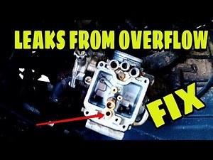 (FIX) CARBURETOR LEAKS GAS FROM OVERFLOW TUBE! WHAT'S CAUSING THIS? |ATV, DIRT BIKE, SMALL ENGINES|