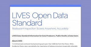 LIVES Open Data Standard