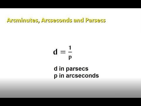 The arcsecond and parsec
