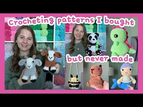 Finally Crocheting Patterns That I Bought But Never Made (Until Now)