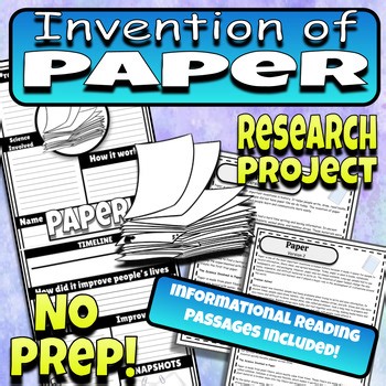 Invention of Paper  | Inventions Reading Comprehension | Research