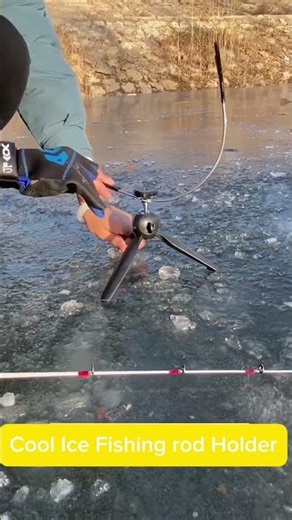 Cool Ice Fishing rod Holder#icefishing #fishingtackle #Tackleflagship #angler #fishinggear