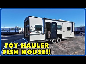 Dual Axle Toy Hauler Fish House! 2025 Forest River Cherokee Grey Wolf 21GPTH