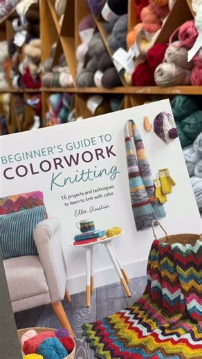 Knitting Time on Instagram: "A Beginner’s Guide to Colorwork Knitting by Ella Austin. This book, colorful knitting, teaches you how to work with multiple colors while creating fun and desirable projects. Start simple with bright striped socks, then progress to patterned hats and an eye-catching sweater. This is THE BOOK for reference, Christmas gift and colorworks learning. @bombellaella #colorfulknitting #bombella #"