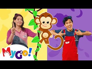 Five Little Monkeys Jumping on the Bed 🙉 | MyGo! | Learn ASL & Baby Sign Language for Kids