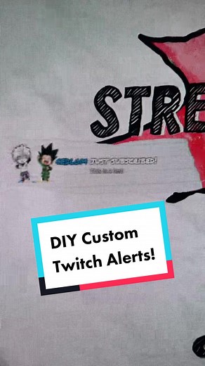A little behind the scenes on how I made my Streamlab Alert panels :) #streamersoftiktok #smallstreamers #twitchtok #streamlabs #hunterxhunter