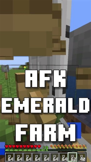 INFINITE EMERALDS IN MINECRAFT #minecraft #minecraftfarm #afk