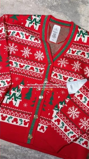 New 2025 Disney christmas cardigan! #disneychristmas #disneyoutfit #disneyholiday