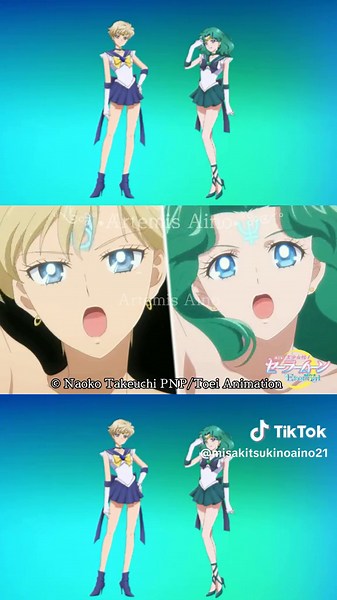Sailor Moon Eternal - Super Sailor Uranus & Super Sailor Neptune Transformation Video