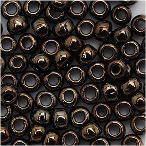 Toho Round Seed Beads 6/0 83 'Metallic Iris Brown' 8 Gram Tube