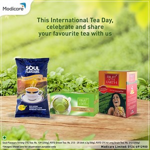 8.2K views · 498 reactions | Sourced from the best tea estates, Soul Flavour Strong CTC Tea, Fruit Of The Earth CTC & Lon Leaf Tea and Fruit Of The Earth Power Green Tea give you a refreshing break. This International Tea Day, enjoy your Modicare tea and let us know which one is your favorite! Know more: https://bit.ly/38yX2Qx #Modicare #SochBadlo #LiveTheModiway #InternationalTeaDay | Modicare India | Facebook