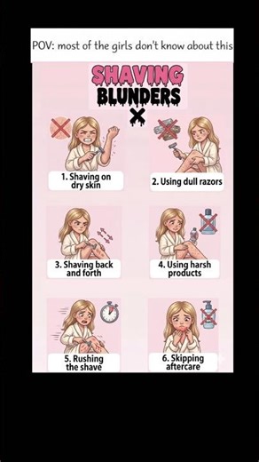 Shaving blunders that irritates your skin.