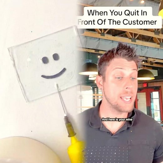 He literally quit right in front of him 😂