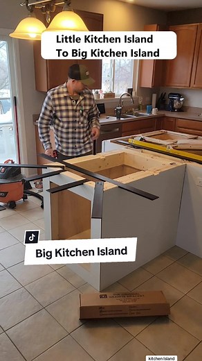 Big Kitchen Island #Kitchen #Island #remodel #gobuildstuff